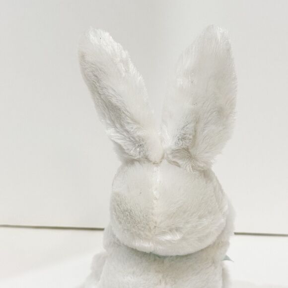 11” White Easter Bunny w Blue and White Poka Dot Ears /bow - NWOT - Picture 8 of 15